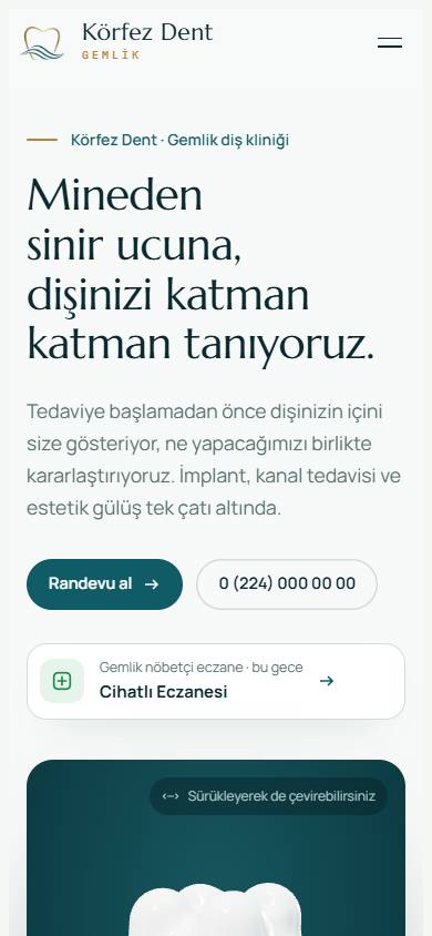 Körfez Dent mobil görünüm